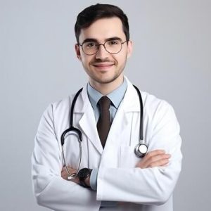 26375249-ai-generatif-portrait-de-sur-de-soi-masculin-medecin-dans-blanc-manteau-et-stethoscope-permanent-avec-bras-franchi-et-a-la-recherche-a-camera-photo 26375249-ai-generatif-portrait-de-sur-de-soi-masculin-medecin-dans-blanc-manteau-et-stethoscope-permanent-avec-bras-franchi-et-a-la-recherche-a-camera-photo